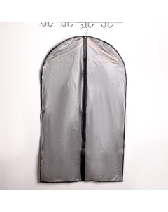 Чехол для одежды 60 100 см плотный цвет серый Доляна