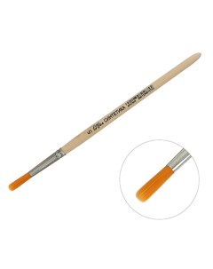 Кисть синтетика круглая 5 диаметр обоймы 5 мм длина волоса 20 мм деревянная ручка Calligrata