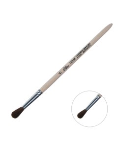 Кисть пони круглая 5 диаметр обоймы 5 мм длина волоса 20 мм деревянная ручка Calligrata