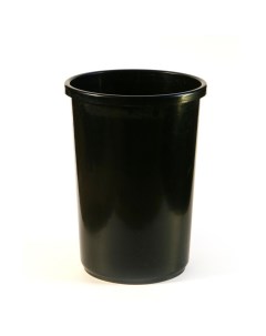 Корзина для бумаг и мусора uni 12 литров пластик черная Calligrata