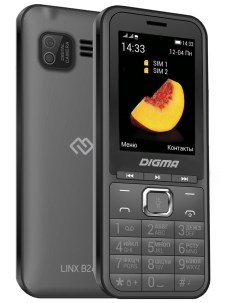 Мобильный телефон LINX B241 32Mb серый Digma
