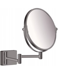 Косметическое зеркало AddStoris 41791340 с увеличением Шлифованный черный хром Hansgrohe