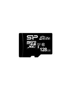 Карта памяти microSDXC 128Gb Class10 SP128GBSTXBV1V20 Elite Silicon power