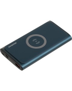 Внешний аккумулятор Power bank DGPQ10G 10000mAh DGPQ10G22CBL синий Digma