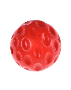 Игрушка для собак Мяч рельефный 7см TПР красный Foxie