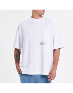Белая футболка с текстовым принтом Lilibu store