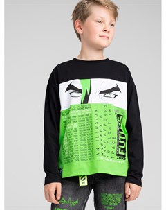 Фуфайка трикотажная для мальчиков футболка с длинными рукавами Playtoday tween