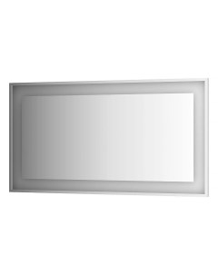Зеркало настенное BY 2209 140x75 см в багетной раме хром со встроенным LED светильником Ledside Evoform