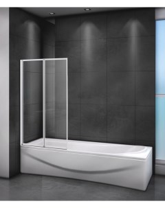Шторка для ванны RELAX V 2 80 140 C Bi 800x1400 стекло прозрачное профиль жемчужно серый Cezares