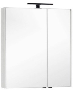 Зеркальный шкаф 75х85 1 см белый Тулон 00183392 Aquanet