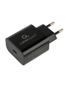Зарядное устройство Cablexpert Type C 3А QC3 0 PD Black MP3A PC 45 Gembird