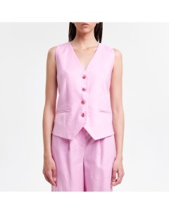Розовый льняной жилет Fashion rebels