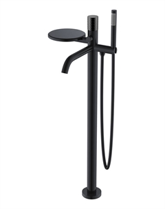 Напольный смеситель для ванны Stick 129-BB черный с черной ручкой black diamond black Boheme