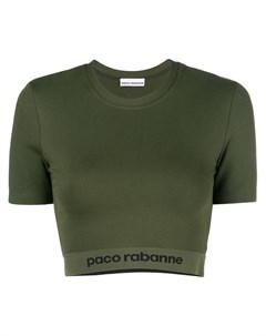 Paco rabanne укороченная футболка с логотипом Paco rabanne