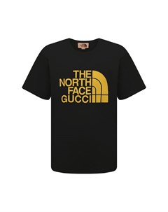 Хлопковая футболка The North Face x Gucci