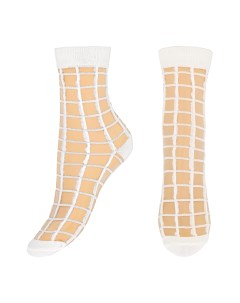 Носки капроновые в белую клетку Socks