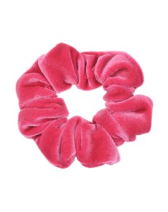 Розовая бархатная резинка для волос детская Rena chris