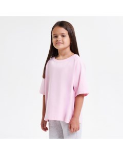 Розовая оверсайз футболка Zaap