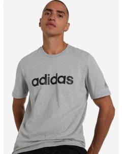 Футболка мужская Essentials Linear Logo Серый Adidas