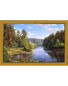 Картина в раме Лесной разлив 30х20 см Русская коллекция