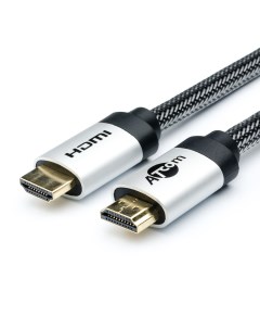 Кабель HDMI 1m Metal Gold АТ15264 Atcom