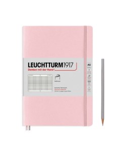 Записная книжка Leuchtturm А5 в клетку розовая 123 страниц мягкая обложка Leuchtturm1917