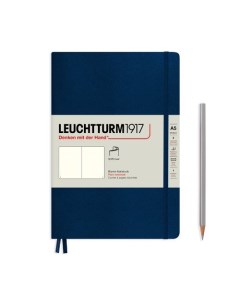 Записная книжка Leuchtturm А5 нелинованная темно синий 123 страниц мягкая обложка Leuchtturm1917