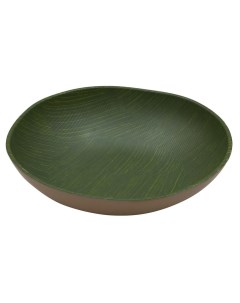 Салатник 3000мл 31 5х8 5см круглый Green Banana Leaf пластик меламин JW13112 P.l.proff cuisine