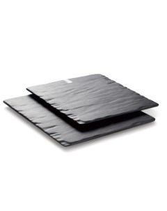 Блюдо 41х41х2см квадратное Black пластик меламин M418094 MS P.l.proff cuisine