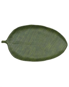 Блюдо 46х25 4х2 8см овальное Лист Green Banana Leaf пластик меламин JW46018 TAI P.l.proff cuisine