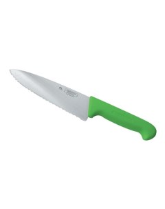 Нож PRO Line поварской 25см зеленая пластик ручка волнист лезвие KB 7501 250S P.l.proff cuisine