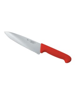 Нож PRO Line поварской 20см красная пластик ручка волнист лезвие KB 7501 200S P.l.proff cuisine