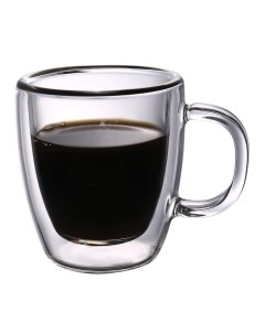 Чашка для кофе 50мл набор 2шт двойные стенки термостекло G MC5705H T2 P.l.proff cuisine