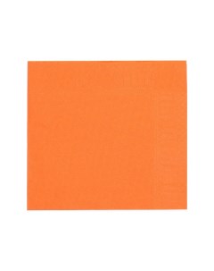 Салфетки двухслойные оранжевые сложение 1 4 33х33см 200шт Resto