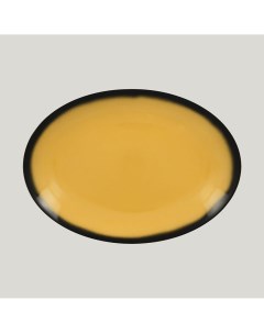 Блюдо овальное LEA Yellow 36см желтый LENNOP36NY Rak porcelain