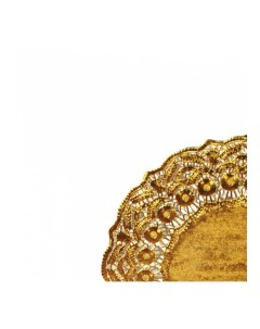 Салфетка ажурная золотая d 12 см металлизированная целлюлоза 100 шт 305 03 Garcia de pou