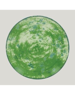 Тарелка Peppery круглая плоская 24см зеленый NNPR24PGN Rak porcelain