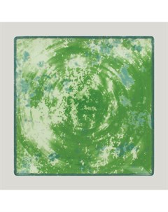 Тарелка Peppery квадратная 27х27см h 2 6см зеленый EDSQ27PGN Rak porcelain