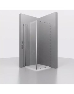 Боковая стенка Z 050 3 100х200 см для душевой двери профиль хром стекло прозрачное 6 мм Rgw