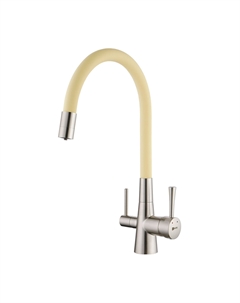 Смеситель для кухни Comfort LM3075BN-Beige никель, бежевый Lemark