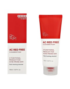 Пенка для умывания AC RED FREE с коллоидной серой и салициловой кислотой для проблемной кожи 150 мл Bom