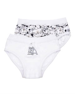 Трусы трикотажные для девочек, 2 шт в комплекте Playtoday tween