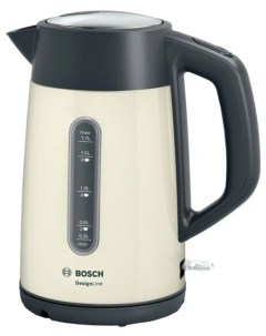 Чайник электрический TWK4P437 бежевый черный Bosch