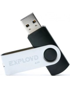 Накопитель USB 2 0 4GB EX004GB530 B 530 чёрный Exployd