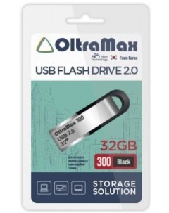 Накопитель USB 2 0 32GB OM 32GB 300 Black 300 чёрный Oltramax