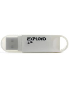 Накопитель USB 2 0 4GB EX 4GB 570 White 570 белый Exployd
