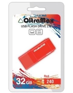 Накопитель USB 2 0 32GB OM 32GB 240 Red 240 красный Oltramax