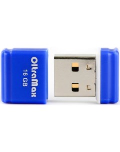 Накопитель USB 2 0 16GB OM 16GB 50 Blue 50 синий Oltramax