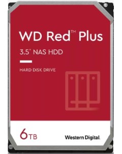 Жесткий диск 6TB SATA 6Gb s WD60EFPX Red Plus NAS 3 5 5400 RPM 128MB WD60EFZX Western digital