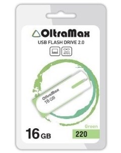 Накопитель USB 2 0 16GB OM 16GB 220 Green 220 зелёный Oltramax
